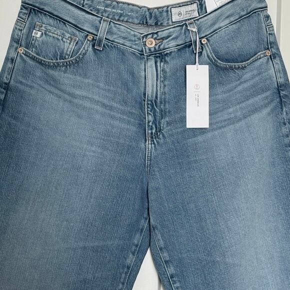 NWT AG Adriano Goldschmied Saige High Rise Wide Leg Crop Jeans Womens Size 32 - Picture 8 of 16
